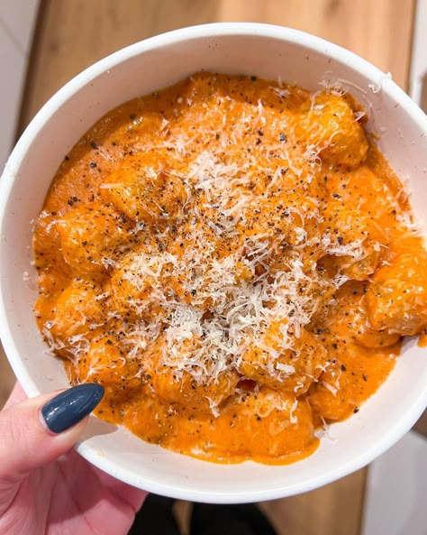 Vodka Sauce Cauliflower Gnocchi Recipe- First Recipe of 2022 Everything Delish, Best Vodka Sauce, Gnocchi Sauce, Vodka Sauce Recipe, Best Vodka, Roasted Olives, Vodka Sauce Pasta, Cauliflower Gnocchi, Crunchwrap Supreme