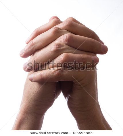 Hands clasped together for a prayer - stock photo Hands Clasped Together Drawing, Begging Hands Reference, Clasped Hands Reference Drawing, Hands Crossing Reference, Hands Interlocked Reference, Clasped Hands Drawing, Prayer Hands Reference, Clasping Hands Reference, Clasping Hands Together Reference