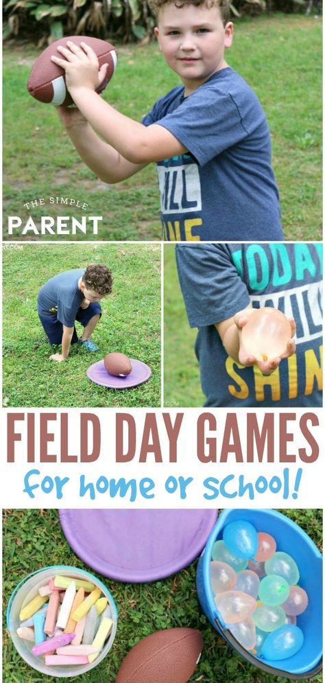 Field Day Games - Planning a field day can be a fun way to bring the family or school together! These ideas and activities are great for preschool and elementary ages. Check out ideas for using water balloons! Field Day Games For Kids, Camping Ideas For Couples, Camping Games For Adults, Outdoor Camping Games, Field Day Activities, Outdoor Water Games, Field Day Games, Olympic Games For Kids, School Age Activities