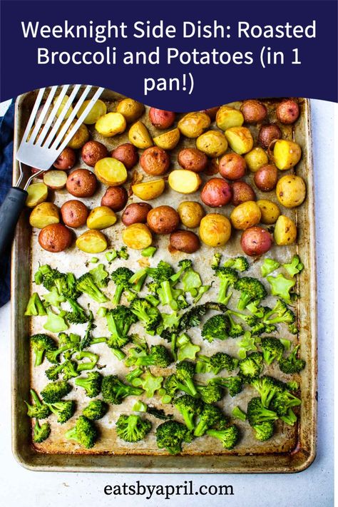 Oven Baked Broccoli, Roasted Yukon Gold Potatoes, Broccoli Side Dish, Broccoli And Potatoes, Roasted Baby Potatoes, Cauliflower Potatoes, Potatoes In Oven, Asparagus Bacon, Roasted Red Potatoes