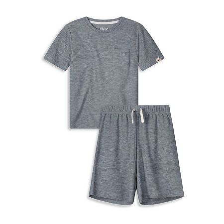 This little and big boy's 2-piece pajama set from Sleep On It is a smart pairing for a cozy night�s sleep. Each piece is made from soft stretch thermal fabric and includes a short-sleeve t-shirt with a crew neck and a pair of matching pull-on shorts with an elastic-drawstring waistband.# Pieces In Set: 21st Piece Description: Top1st Piece Apparel Length: 22 Inches1st Piece Fabric: Thermal1st Piece Fiber Content: 100% Polyester1st Piece Care: Machine Wash2nd Piece Description: Short2nd Piece Clos Boy Pajamas, Mom Dr, Oc Aesthetic, Thermal Fabric, Shorts Pajama Set, Cozy Night, Fame Dr, Boys Pajamas, Short Pajama Set