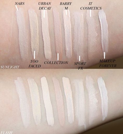 Pale Concealer, Foundation For Pale Skin, Concealer Swatches, Lip Color Makeup, Goth Makeup, Cool Undertones, Makeup Swatches, Makeup Designs, Pale Skin