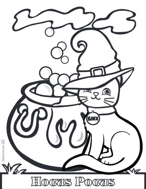 Hocus Pocus Coloring Page Hocus Pocus Coloring Pages, Fun Chalk Art, Stick Drawings, Halloween Cats, Cat Coloring Page, Halloween Coloring Pages, Cute Coloring Pages, Halloween Pictures, Chalk Art