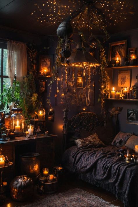 Fall Furniture , Autumn Cozy Fall ,Decor Easy Fall ,
Decor Neutral Fall ,Decor Fall ,Decor Inspiration ,Fall Decor Ideas Witchy Academia Bedroom, Witches Bedroom Ideas, Witch Room Aesthetic Bedroom, Witchy Laundry Room, Aesthetic Fireflies, Practical Magic Home Aesthetic, Witchy Salon, Witchcraft Bedroom, Occult Room