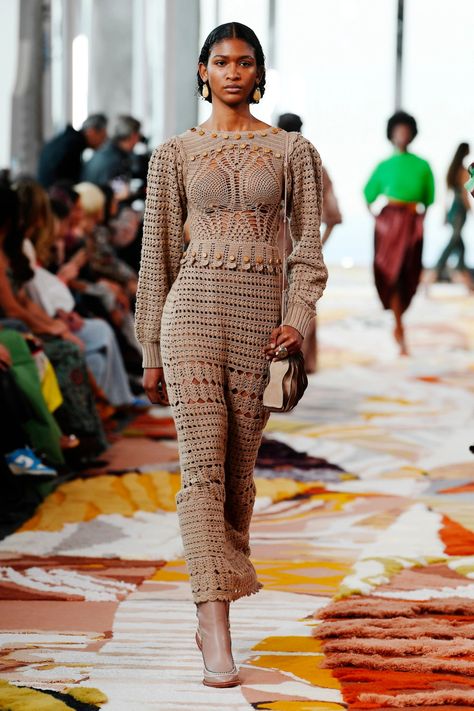 New York Fall, Fall 2023, Ford Models, Ulla Johnson, Crochet Dress, New York Fashion Week, New York Fashion, The Fashion, Search Engine