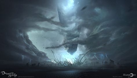 Storm Concept Art, Demon's Souls, Souls Art, Technical Artist, Storm Art, Demon Souls, Aesthetic Shop, Soul Art, Fantasy Concept Art