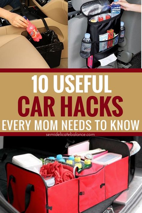 10 Brilliant Car Hacks Every Mom Needs To Know #carhacks #momtips #organization Must Have Car Accessories, Working Mom Life, Parenting Organization, Mom Needs, Road Trip With Kids, Car Hacks, Mom Hacks, Cars Organization, Mom Advice