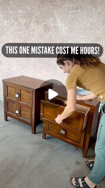 Furniture Flipping | Erin Thayer on Instagram: "Here’s the profit breakdown:
Nightstands - $0
Primer - $8
Paint - $15
Top coat - $10
Building wax - $2

Total investment: $37 and roughly 9 hours
Sold for $300
TOTAL PROFIT: $263

These should have been completed way faster, but hey, mistakes happen and this was a great learning experience for me 😆 
.
.
.
#furnitureflip #furnituremakeover #paintedfurniture #furnitureartist #furniture #furniturerestoration #upcycledfurniture #furnituredesign #refinishedfurniture #homedecor #diy #upcycle #furniturepainter #interiordesign #refurbishedfurniture #handpaintedfurniture #furniturerehab #diyhomedecor #furniturepainting #beforeandafter #upcycled #decor #paintedfurniturelove #handpainted #paintitbeautiful" Upcycle Nightstand Diy, Nightstand Upcycle, Glamour Interiors, Upcycled Decor, Mistakes Happen, Furniture Flipping, Furniture Rehab, Diy Upcycle, 9 Hours