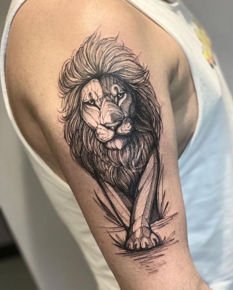 Want to get a lion tattoo but don’t know which design to choose? We gathered for you the 63 best lion tattoos for men and their meanings! Lion Tattoos For Men, Lion Shoulder Tattoo, Ma Tattoo, Lion Tattoo Sleeves, Wolf Tattoo Sleeve, Lion Tattoos, Mens Lion Tattoo, Knight Tattoo