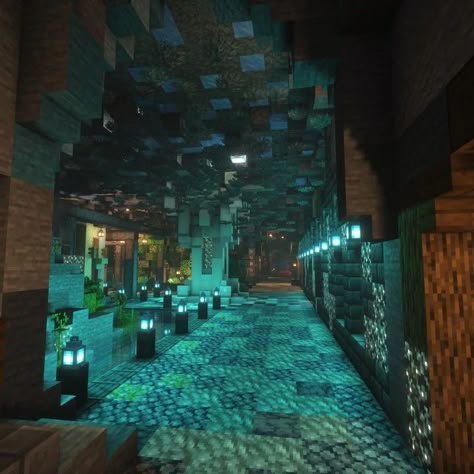 Minecraft Underwater, Villa Minecraft, Build A City, Minecraft Underground, Minecraft Structures, Minecraft Interior Design, Bangunan Minecraft, Minecraft Cottage, Minecraft Castle