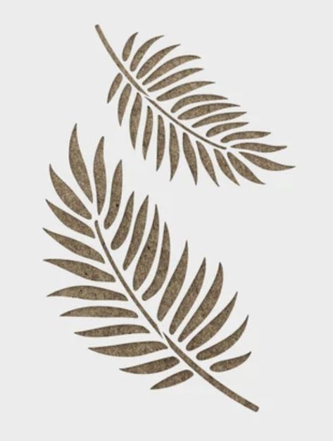 Diy Palm Leaves, Diy Stencil Patterns, Leaves Stencil, Stencil Patterns Templates, Spray Paint Stencils, Accent Wall Stencil, Wall Stencil Patterns, Stencil Decor, Stencil Fabric