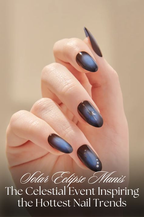 Get ready to be star-struck, beauties! 🤩 The cosmos is aligning for a jaw-dropping solar eclipse, inspiring out-of-this-world nail trends! 💅✨ Whether you're a cosmic enthusiast or a style icon, dive into the celestial allure with the hottest eclipse-inspired designs from KISS Products and imPRESS Beauty! 🌒💅 Click the link for more! 🔗 Solar Eclipse Nails, Eclipse Nails, Hottest Nail Trends, Celestial Event, Kiss Products, Teal Nails, Kiss Nails, Star Struck, Steal The Spotlight