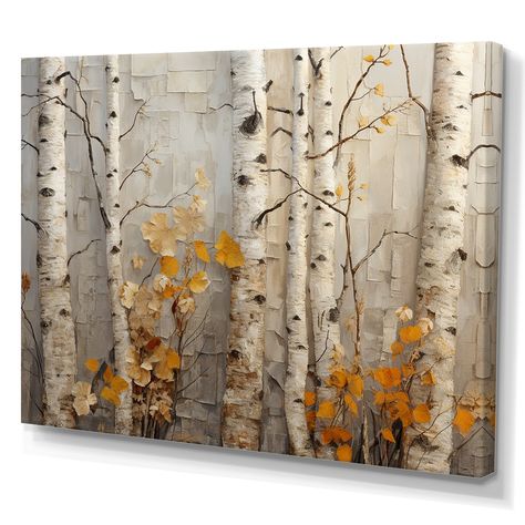 This beautiful "Autumn Birch Tree Elegance" Canvas Art is printed using the highest quality fade resistant ink on canvas. Every one of our Abstract Wall art is printed on premium quality cotton canvas. Aspen Trees Painting, Birch Trees Painting, Glass Trees, Tree Painting Canvas, Birch Tree Art, Beach Art Painting, Birch Tree Painting, Green Painting, Landscape Wall Decor