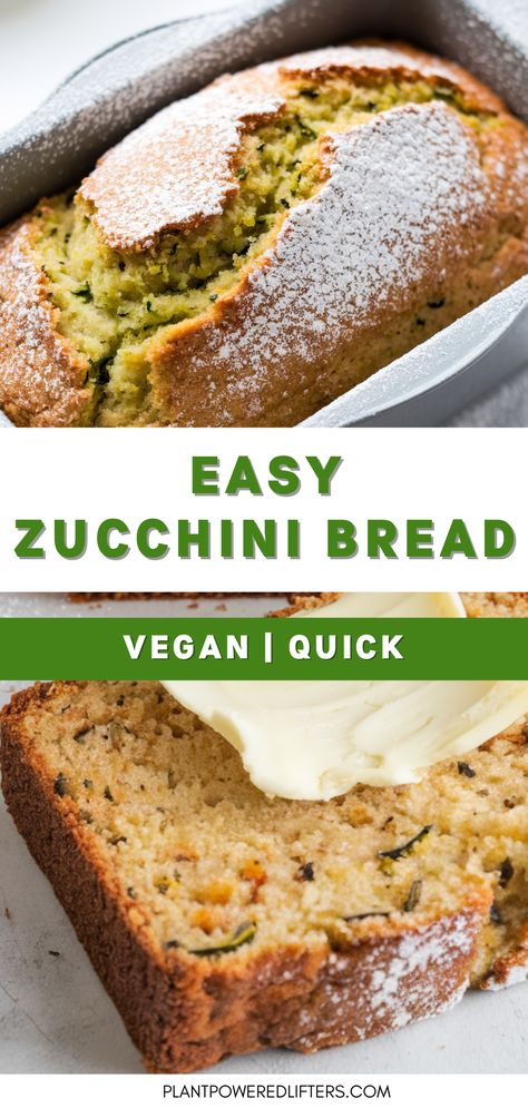 Are you looking for an easy vegan zucchini bread recipe? Look no further! This quick zucchini bread can be added to your list of vegan snacks, vegan breakfast, or vegan dessert recipes. It fits any time of the day! Easy Zucchini Bread Recipes Healthy, Vegan Zucchini Cake, Easy Vegan Bread Recipe, Vegan Zucchini Recipes, Healthy Zucchini Bread, Easy Zucchini Bread Recipes, Vegan Zucchini Bread, Beginners Bread Recipe, Easy Zucchini Bread