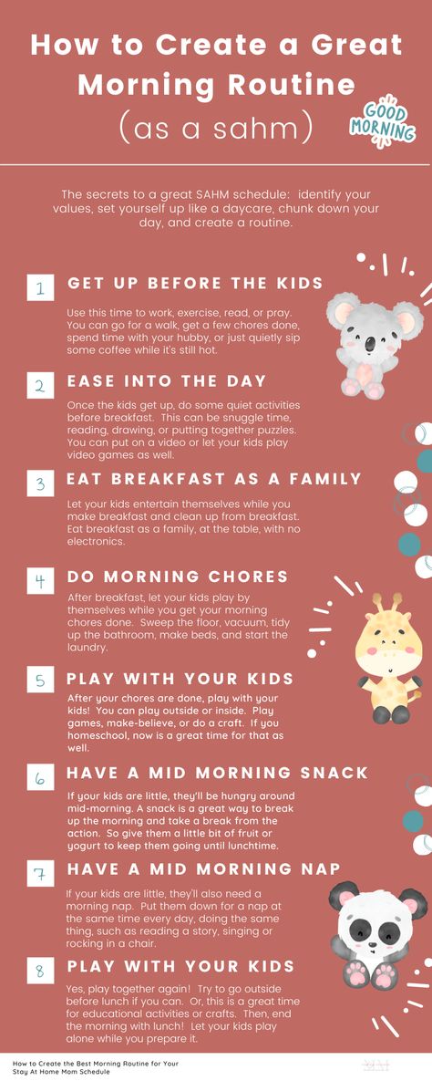 Daily Cleaning Checklist For Organized Stay At Home Mom, Routine For Stay At Home Mom, Cleaning Schedule For Stay At Home Mom, Creating Rituals, Stay At Home Mom Schedule, Sahm Schedule, Meadow Cottage, Morning Routine Kids, Mom Checklist