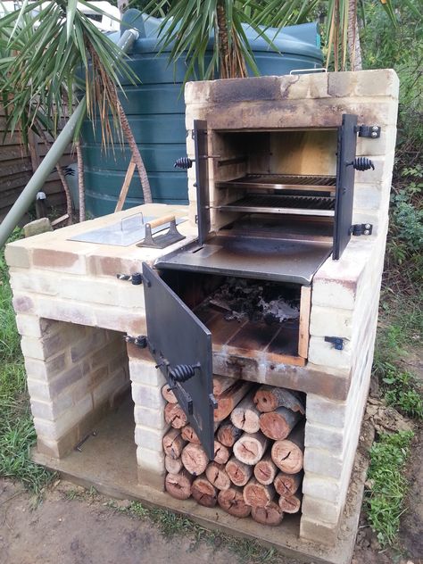 Brick Smoker, Backyard Smokers, Brick Grill, Outdoor Smoker, Brick Bbq, Diy Bbq, Bbq Smoker, Backyard Grilling, Outdoor Oven