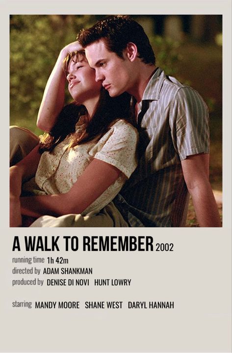 A Walk To Remember Movie, Remember Movie, Romance Movie Poster, Polaroid Movie Poster, A Walk To Remember, Couples Poster, Iconic Movie Posters, Film Posters Minimalist, Polaroid Poster