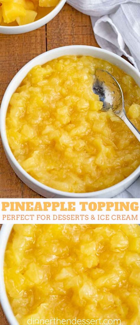 Homemade Pineapple Sauce For Ice Cream, Fruit Ice Cream Toppings, Pineapple Topping For Ice Cream, Ice Cream Sauce Toppings, Pineapple Sauce For Ice Cream, Pineapple Ice Cream Topping, Pineapple Sauce For Cake, Pineapple Cheesecake Topping, Ice Cream Syrup Recipes