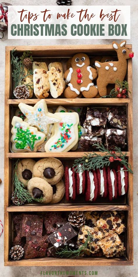 Christmas Cookie Assortment Gift Ideas, Christmas Cookie Gifts Packaging Ideas, Homemade Cookie Boxes Gift Ideas, Packing Christmas Cookies Gift Packaging, Christmas Treats For Gifts Diy Ideas, Gingerbread Cookies Gift, Cookies To Mail Care Packages, Best Christmas Cookies For Gifts, Christmas Desserts To Give As Gifts