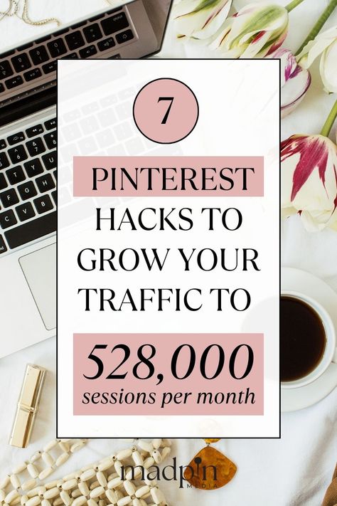 Discover 7 powerful Pinterest hacks to grow your traffic and boost your blog! Learn effective marketing strategies, get more pin saves, and understand the Pinterest algorithm to increase your pageviews. Ideal for bloggers aiming to grow their Pinterest presence. Pin this for later and dive into the details! How To Grow Your Pinterest Account, Pinterest For Bloggers, How To Grow On Pinterest, Pinterest Obsessed, Growth Board, Shopify Seo, Feminine Business, Computer Hacks, Marketing Hacks