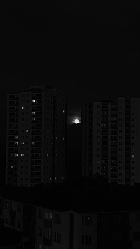 #moon #dark #wallpaper #night #story #fakestory #building #nightlife #darkaesthetics #aesthetictumblr Moon And Buildings Aesthetic, Aesthetic Buildings Night, Night Building Aesthetic, Moon Dark Wallpaper, Night Story, Wallpaper Night, Moon Dark, Midnight City, Building Aesthetic