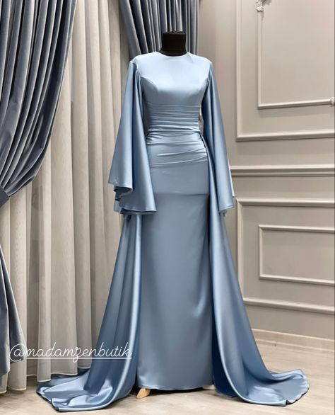 Long Sleeve Cute Dress, Halal Dresses Prom, Dress Ideas Graduation, Modest Prom Outfits, Modest Dresses For Prom, Grad Dresses For Hijabis, Hijab Friendly Prom Dresses, Halal Prom Dresses Ball Gowns, Prom Modest Dresses