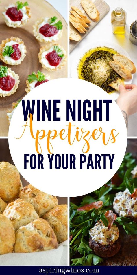 Wine Night Appetizers, Wine Appetizers, Wine Snacks, Fancy Appetizers, Wine And Cheese Party, Wine Tasting Party, Best Appetizer Recipes, Night Food, Wine Food Pairing