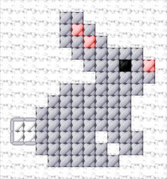 Free Simple Cross Stitch Patterns, Free Beginner Cross Stitch Patterns, Cross Stitch Patterns Simple, Tiny Cross Stitch Patterns, Cross Stitch Bunny, Bunny Cross Stitch Pattern, Bunny Cross Stitch, Cross Stitch Calculator, Tiny Cross Stitch