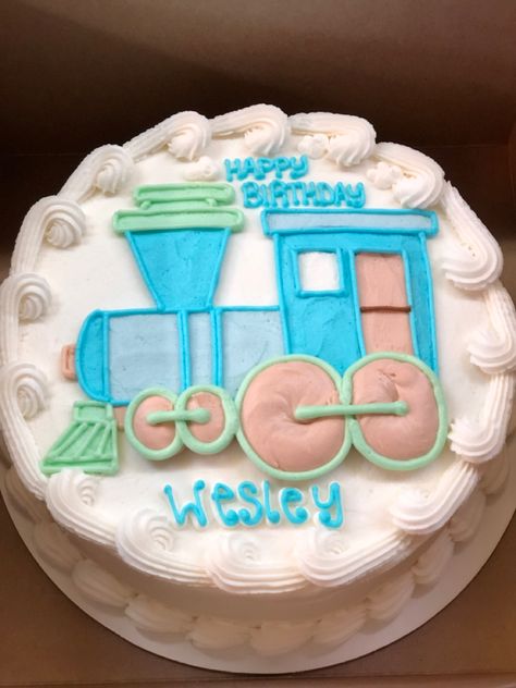 Train Cookie Cake, Easy Train Cake, Train Sheet Cake, Train Birthday Cake, Train Cake, Sweet Decoration, Trains Birthday Party, Train Party, Kids Cakes