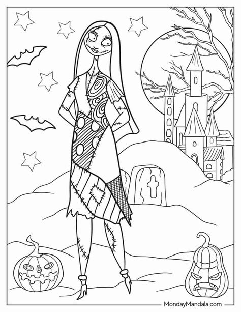 22 Nightmare Before Christmas (Free PDF Printables) Jack Skeleton Coloring Pages, Nightmare Before Christmas Color Pages, Sally Nightmare Before Christmas Coloring Page, Jack And Sally Coloring Pages, Nightmare Before Christmas Coloring Page Free Printable, Sally Coloring Pages, Tim Burton Coloring Pages, Nightmare Before Christmas Coloring Page, Christmas Coloring Pages Free