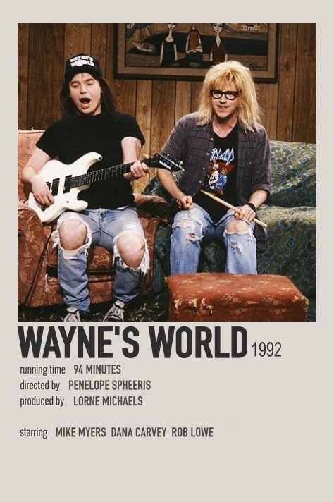 Waynes World, Polaroid Movie Poster, Iconic Movie Posters, Movie Card, Wayne's World, Film Posters Minimalist, World Movies, Film Posters Vintage, Movie Poster Wall