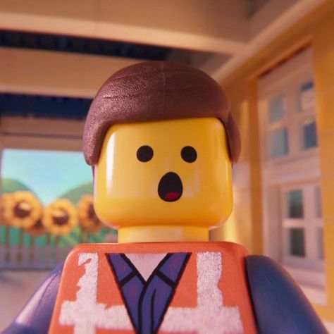 Emmett The Lego Movie, The Lego Movie Aesthetic, Emmet Lego Movie Pfp, Emmet Lego Movie, Emmet Brickowski, Lego Movie Characters, Emmet Lego, Lego Stickers, Whatsapp Theme