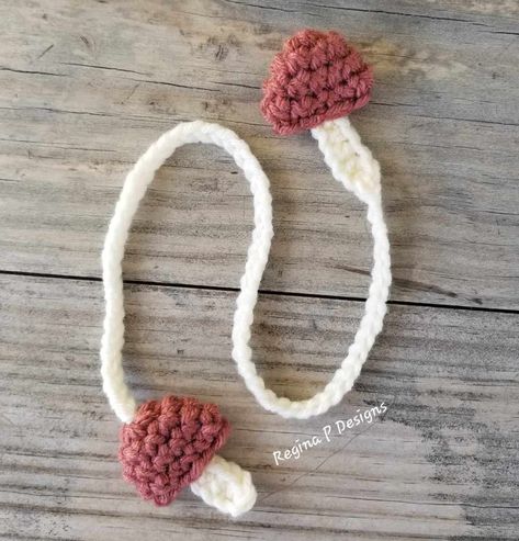 Mushroom Bookmark Crochet Pattern Mushroom Bookmark, Bookmark Crochet Pattern, Crochet Bookmarks Free Patterns, Bookmark Crochet, Bookmark Pattern, Crochet Bookmark Pattern, Crochet Bookmark, Crochet Mushroom, Crochet Bookmarks