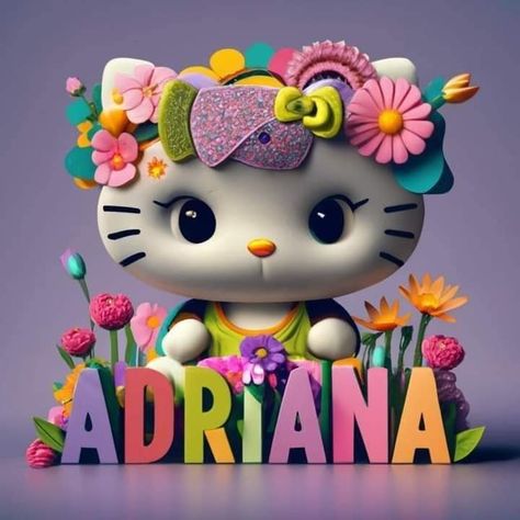 Creation Art, I Miss Her, What Is Your Name, Good Morning Happy, Cute Images, Hello Kitty, Projects To Try, Happy Birthday, Kitty