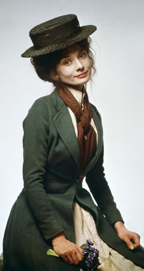 Audrey Hepburn as Eliza Doolittle in 'My Fair Lady' (1964). Costume Design by Cecil Beaton. Eliza Doolittle, Audrey Hepburn Style, Cecil Beaton, Hepburn Style, Katharine Hepburn, Marlene Dietrich, My Fair Lady, Fair Lady, Movie Costumes