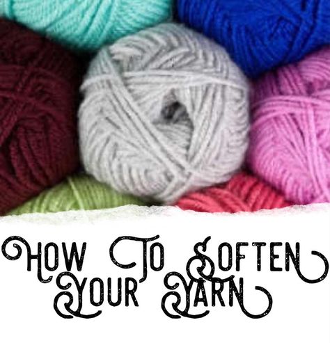 How To Soften Red Heart Yarn, How To Soften Acrylic Yarn Projects, How To Make Yarn Soft, How To Make Cheap Yarn Soft, Where To Buy Yarn Online, How To Soften Yarn, Circle Knitting, Singing Angels, Sugar And Cream Yarn