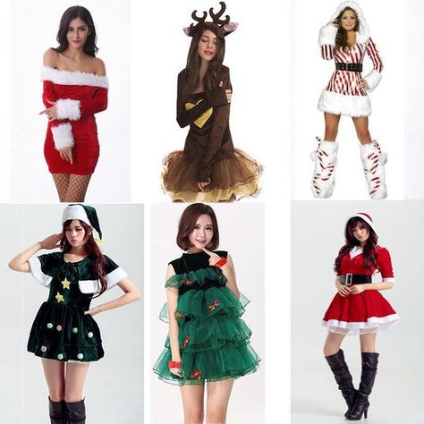 Christmas Costume Ideas For Women, Christmas Costume Ideas, Cosplay Halloween Costumes, Reindeer Outfit, Xmas Costumes, Cozy Winter Fashion, Costume Ideas For Women, Trendy Christmas Outfits, Christmas Dress Women