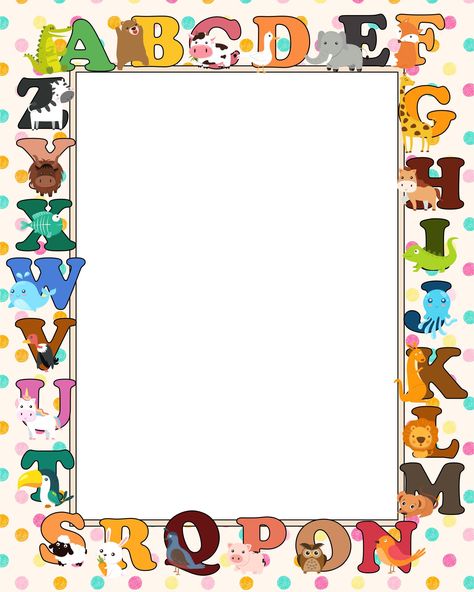 Teacher Border Design, Classroom Boarders Ideas, Borders For Pictures, Bulletin Board Printables Free, Printable Border For School, Cartoon Border Design, English Border Design, School Border Design, School Frames And Borders