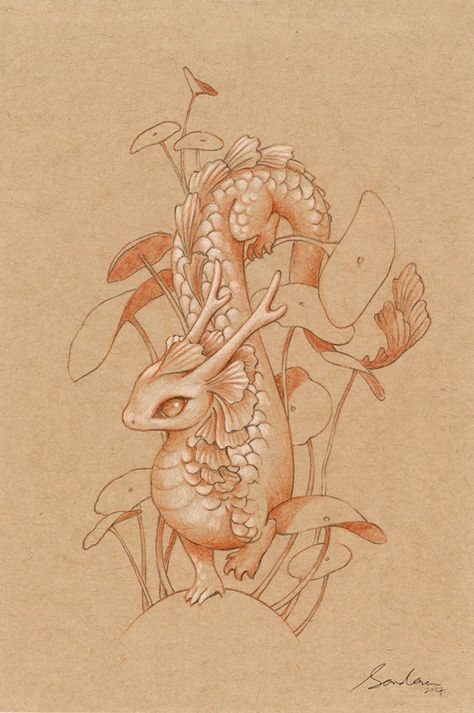 Plant Dragon Art, Cute Dragon Sketch, Sea Dragon Mythical, Sea Dragon Drawing, Sea Dragon Art, Mythical Creatures Drawings, Mythical Sea Creatures, Drawing Dragon, Dragon Drawings