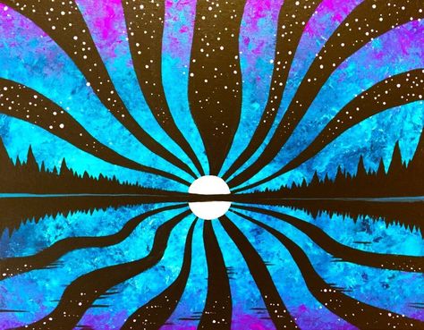 Canvas Art Painting Acrylic, Beginners Painting, Paintings Ideas, Painting Stuff, Výtvarné Reference, Acrylic Painting Ideas, Trippy Painting, Neon Painting, Hippie Painting