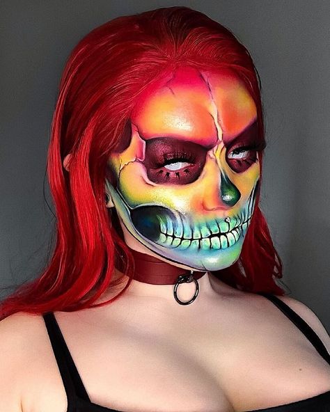 #halloweenmakeup #halloween #makeup #halloweencostume #makeupartist #mua #sfxmakeup #horror #sfx #spookyseason #cosplay #makeupideas #spooky #happyhalloween #makeuptutorial #scary #art #halloweenmakeupideas #halloweenparty #halloweendecor #creativemakeup #october #facepaint #daysofhalloween #makeuplooks #creepy #love #horrormakeup #beauty #photography Halloween Makeup Pretty, Pride Makeup, Face Paint Makeup, Face Art Makeup, Halloween Makeup Inspiration, Makeup Challenges, Halloween Makeup Scary, Special Effects Makeup, Top Makeup Products