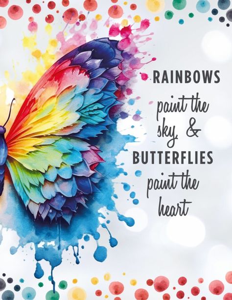 Beautiful Butterflies Quotes, Morning Gifs, Dragonfly Painting, Beautiful Butterfly Pictures, Rainbow Butterflies, Product Inspiration, Butterfly Artwork, Butterfly Quotes, Pretty Artwork