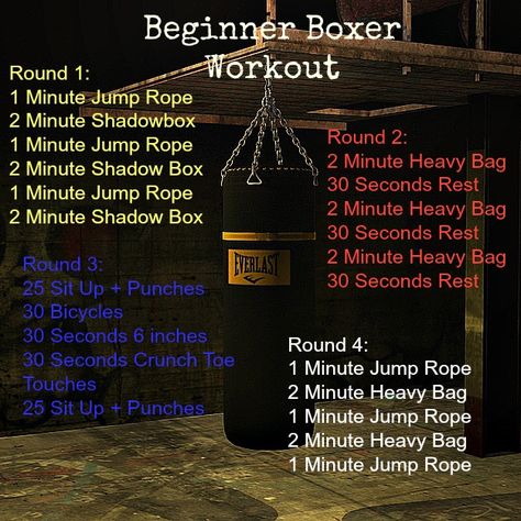 Beginner Boxer Workout Boxing Workout With Bag, Punching Bag Workout, Boxer Workout, Boxing Workout Routine, Lichaamsgewicht Training, Boxing Workout Beginner, Heavy Bag Workout, Workout Boxing, Home Boxing Workout