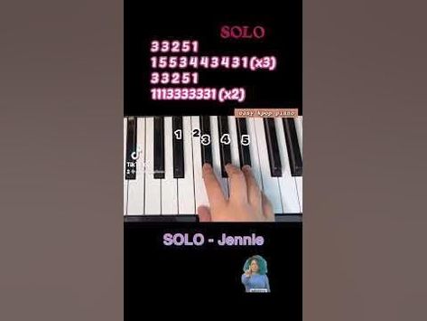 SOLO - JENNIE Blackpink easy kpop piano tutorial cover Blackpink Piano, Kpop Piano, Solo Jennie, Blackpink Playing With Fire, Pink Piano, Dancing In The Moonlight, Piano Tutorial, Easy Piano, Piano Sheet