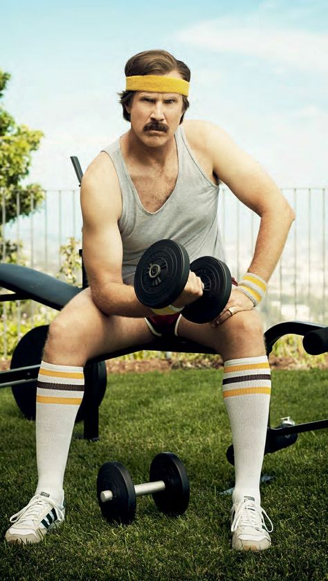 WILL FERRELL as Ron Burgundy Spartan Race Training, Crossfit Humor, Games For Men, Ron Burgundy, Race Training, Act Like A Lady, Spartan Race, Will Ferrell, Inspirational Humor