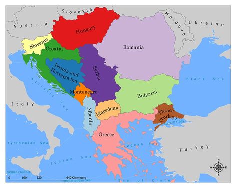 Balkan Countries/What are the Balkan Countries? 1 Balkan Countries, Italy Sea, Balkans Travel, Balkan Peninsula, Imaginary Maps, Turkish Language, Interesting Topics, Country Maps, Europe Map