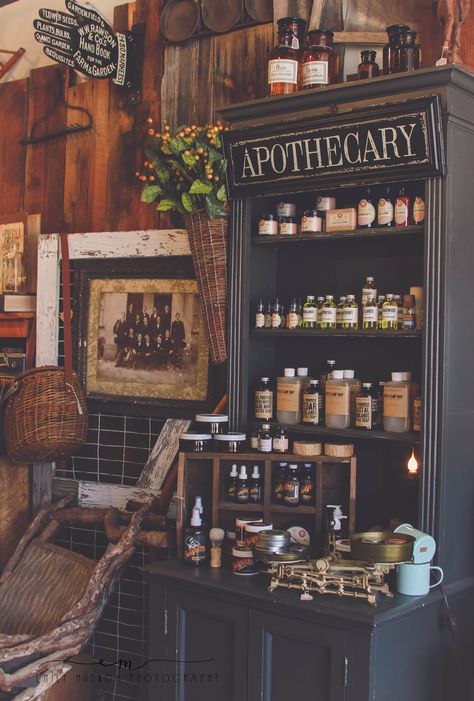 Home Apothecary Aesthetic, Boho Apothecary Decor, Apocathary Decor, Apothecary Coffee Bar, The Lost Apothecary Aesthetic, Basement Apothecary, Apothecary Decor Living Room, Apothecary Interior Design, Apothecary Store Ideas