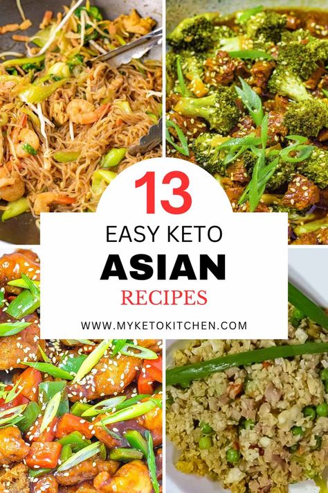 You're on a keto diet and looking for delicious Asian takeout options, but most have added sugar and other high-carb ingredients. Fear not! These keto Asian recipe ideas will satisfy your cravings. Keto Friendly Asian Food, Asian Keto Recipes Low Carb, High Protein Low Carb Asian Recipes, Bak Choy Recipes Keto, Keto Asain Meals, Keto Filipino Recipes, Asian Low Carb Recipes, Keto Vietnamese Recipes, Asian Keto Recipes