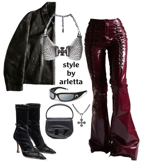 arletta on Instagram: “i love making rockstar outfits” Rock Star Outfit Women, Aesthetic Finder, Rockstar Outfits, Girls Outfit Ideas, Euphoria Clothing, Library Girl, Concert Vibes, Rock Star Outfit, Rockstar Style