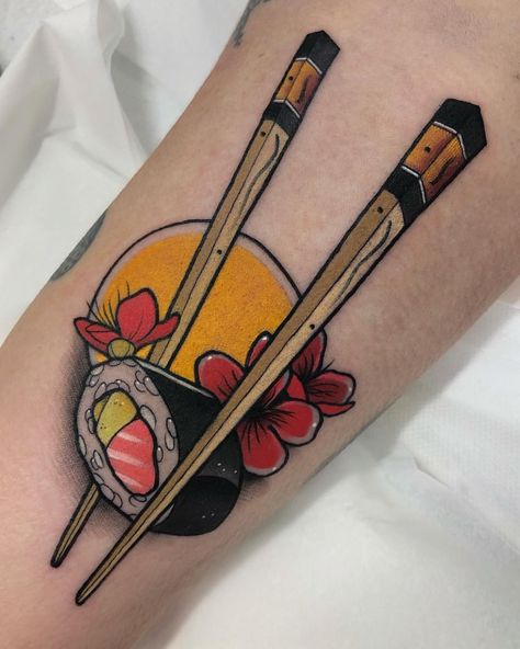 Some small piece but a lot of fun!! 🍱🍱🍣🍣Gracias Marta!! done at @malibutattoo_sitges with @artdriver_tattoomachines For appointments… Taco Tattoos, Euphoria Tattoo, Sushi Tattoo, Pizza Tattoo, Food Tattoos, Trending Tattoos, Traditional Japanese Tattoos, New School Tattoo, Sitges